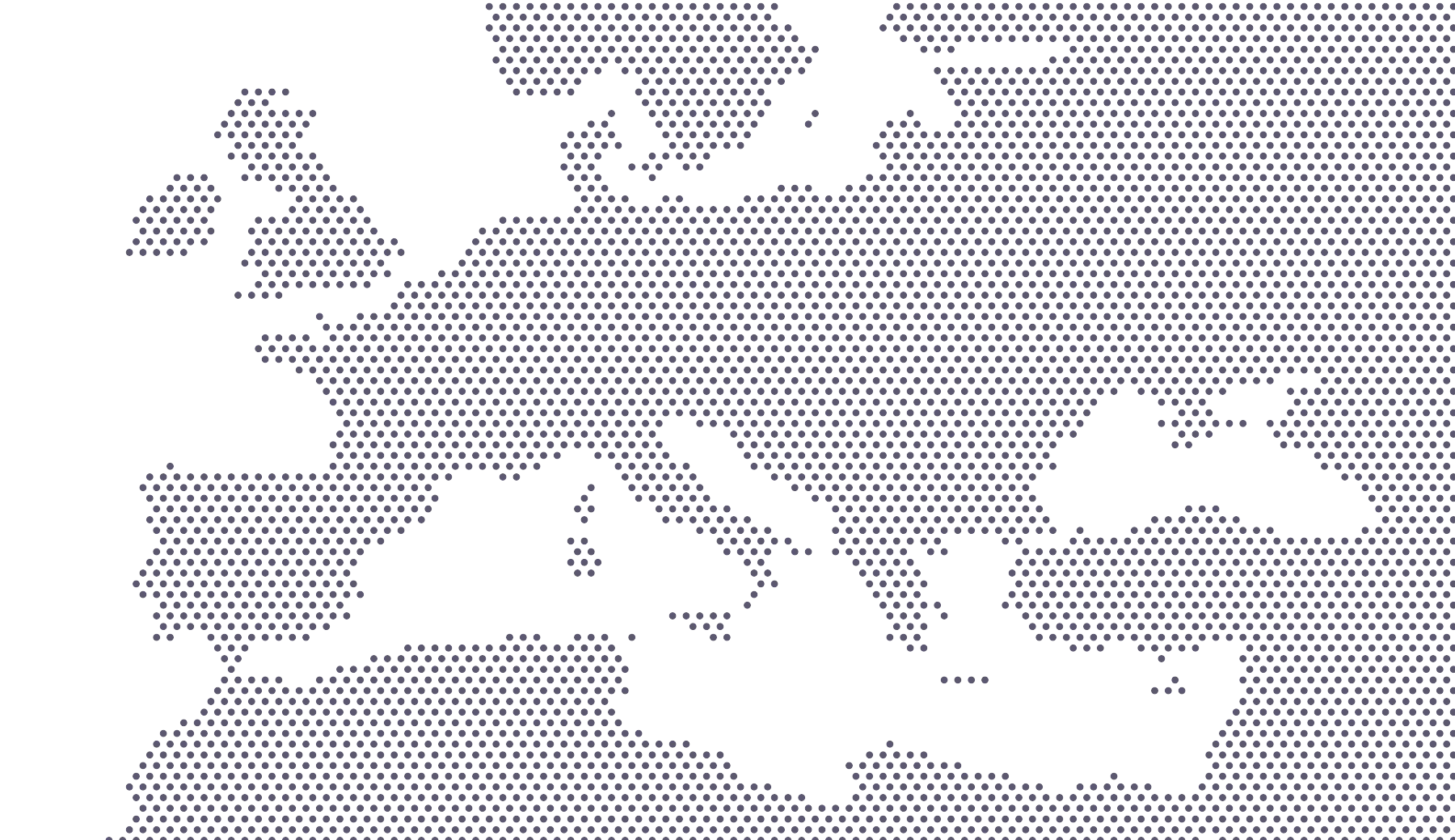 Carte pointillée de l’Europe et de la Méditerranée