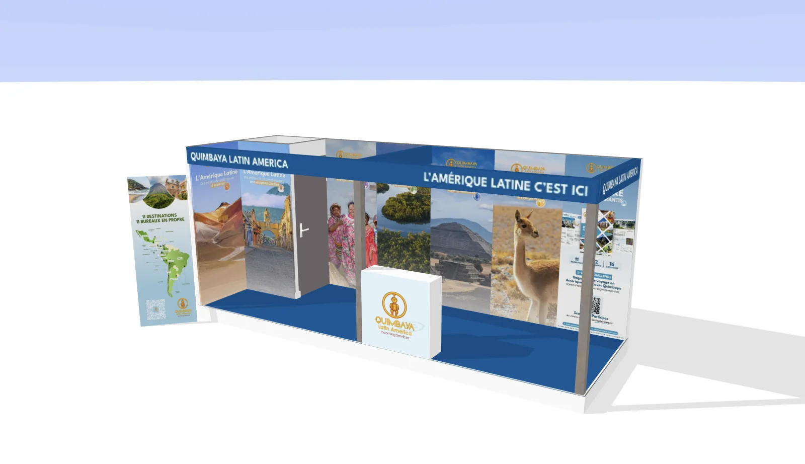 Stand Quimbaya conçu pour un salon professionnel